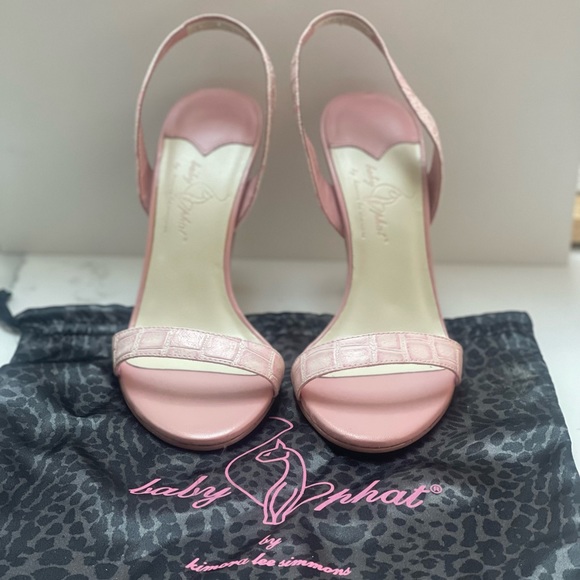 baby phat CROC OPEN TOE SLING BACK SZ 6.5 - Picture 5 of 11